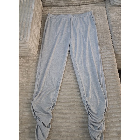 SHEIN Denim - SHEIN Curve Gray Sweatpants Womens Size 3XL Ruched Leg Lounge Pants Joggers